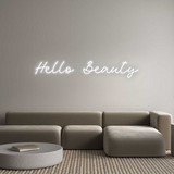 Personalisiertes Neonschild: Hello Beauty