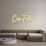 Personalisiertes Neonschild: Casa Fellin