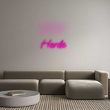 Personalisiertes Neonschild: Herde