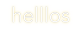 Custom Neon: helllos