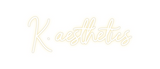 Custom Neon: K. aesthetics