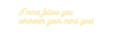 Custom Neon: I'mma follow ...