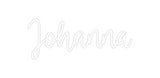 Custom Neon: Johanna