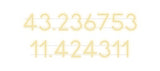 Custom Neon: 43.236753
11...