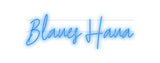 Custom Neon: Blaues Haua