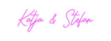 Custom Neon: Katja & Stefan
