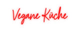 Custom Neon: Vegane Küche