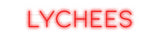 Custom Neon: Lychees