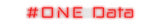 Custom Neon: #ONE Data
