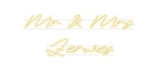 Custom Neon: Mr &amp; Mrs
 Zer...