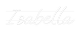 Personalisiertes Neonschild: Isabella