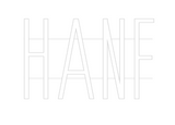 Personalisiertes Neonschild: HANF