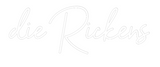 Personalisiertes Neonschild: die Rickens