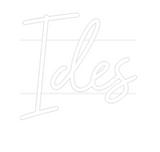 Personalisiertes Neonschild: Ides