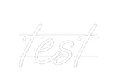 Personalisiertes Neonschild: test