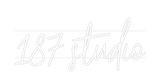 Personalisiertes Neonschild: 187 studio