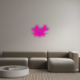 Personalisiertes Neonschild: test