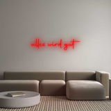Personalisiertes Neonschild: alles wird gut