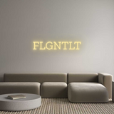 Personalisiertes Neonschild: FLGNTLT