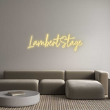 Personalisiertes Neonschild: LambertStage
