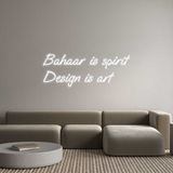 Personalisiertes Neonschild: Bahaar is spi...