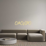 Personalisiertes Neonschild: OMOVINO