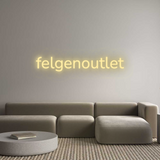 Personalisiertes Neonschild: felgenoutlet