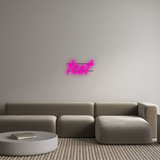 Personalisiertes Neonschild: test