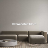 Personalisiertes Neonschild: Kfz-Werkstatt...