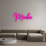 Personalisiertes Neonschild: Mucka