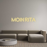 Personalisiertes Neonschild: MOIN RITA