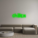 Personalisiertes Neonschild: chillen