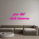 Personalisiertes Neonschild: your diet 
s...