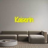 Personalisiertes Neonschild: Kaiserin