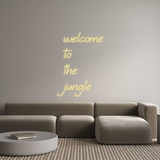 Personalisiertes Neonschild: welcome
to 
...