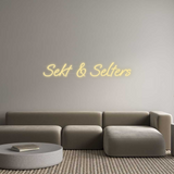 Personalisiertes Neonschild: Sekt & Selters
