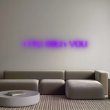 Personalisiertes Neonschild: I Fly With You