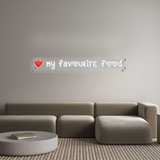 Personalisiertes Neonschild: ❤️ my favouri...