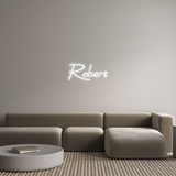 Personalisiertes Neonschild: Robert