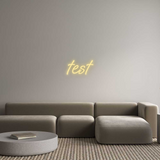 Personalisiertes Neonschild: test