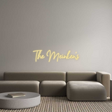 Personalisiertes Neonschild: The Meinken‘s