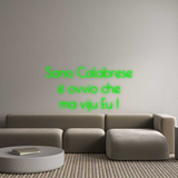 Personalisiertes Neonschild: Sono Calabres...