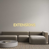 Personalisiertes Neonschild: EXTENSİONS