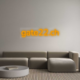 Personalisiertes Neonschild: gate22.ch
