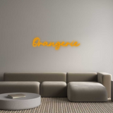 Personalisiertes Neonschild: Orangerie