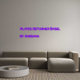 Personalisiertes Neonschild: Pilates Refor...