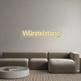 Personalisiertes Neonschild: Würstelstand