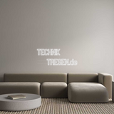 Personalisiertes Neonschild: TECHNIK
    ...