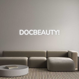 Personalisiertes Neonschild: DOCBEAUTY!