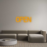 Personalisiertes Neonschild: OPEN